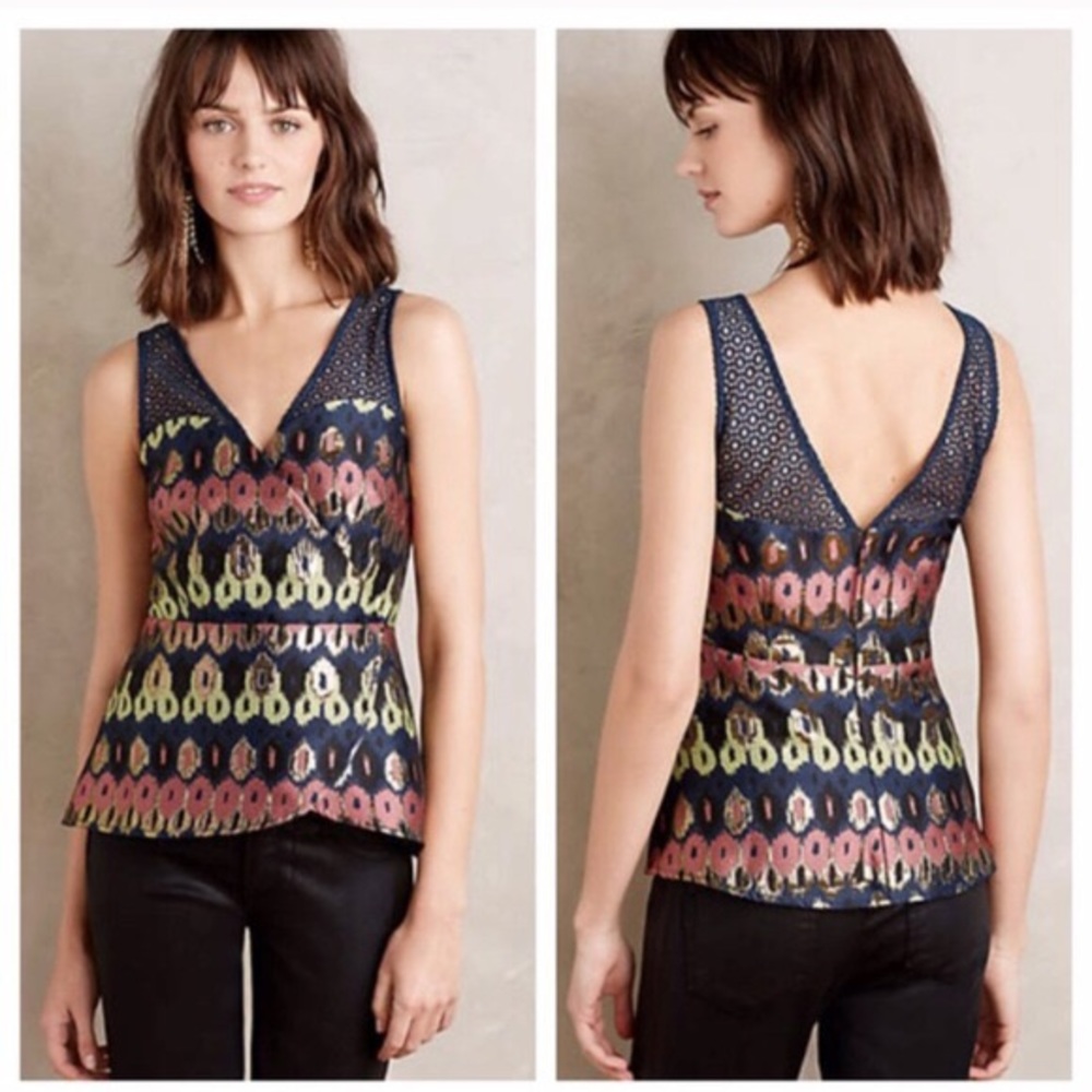 Anthropologie | HD in Paris Yana Jacquard Top - Picture 2 of 8